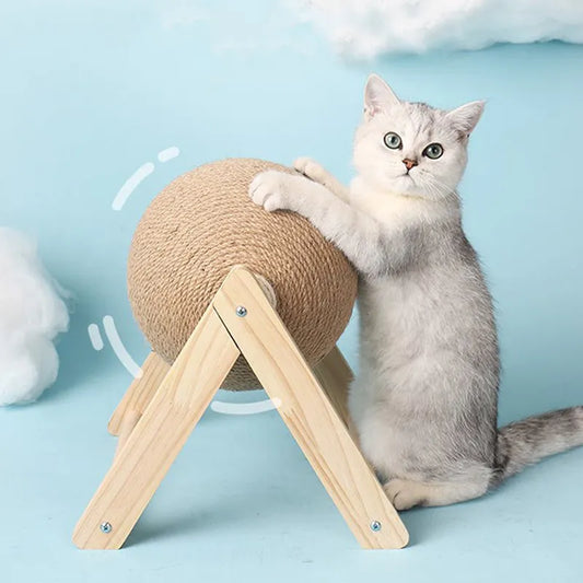 Cat Scratching Ball Toy Kitten Sisal Rope Ball Board Grinding Paws Toys Cats Scratcher Wear-resistant Pet Furniture supplies -  Gifts for pet Lover