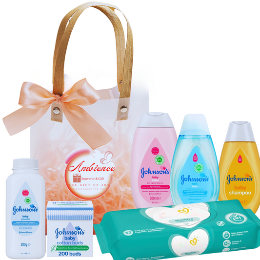 Newborn Essentials Gift Hamper Baby Girl Essentials | Baby Shower Gifts For Mum & Dad | New Parents Gifts | Baptism Gifts | Baby Christmas Gift