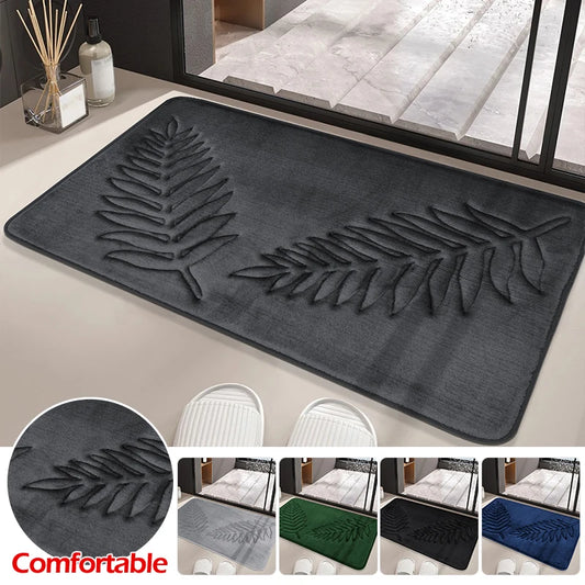 AMBIENCE PRODUCTS Anti-slip Bath Rug Soft Non-Slip Quick Dry Bath Mat Absorbent floor mat bathroom mat Machine Washable Shower Carpet For Home